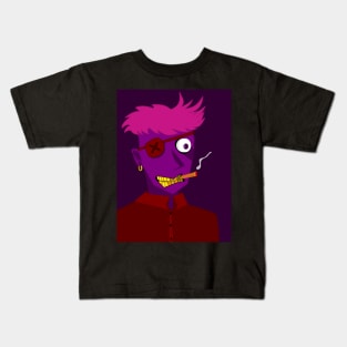 Smoking Punk Boy Kids T-Shirt